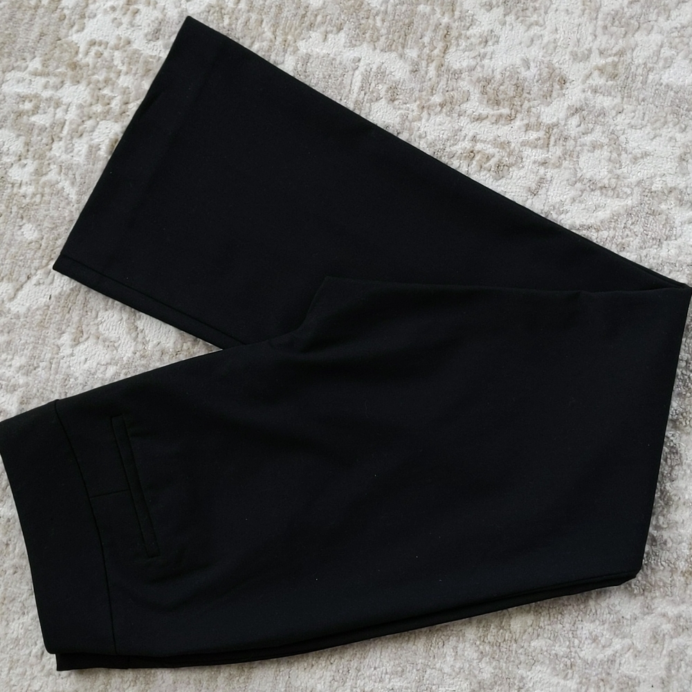 Ann Taylor Modern Fit Bootcut Trousers 4P Black Petite